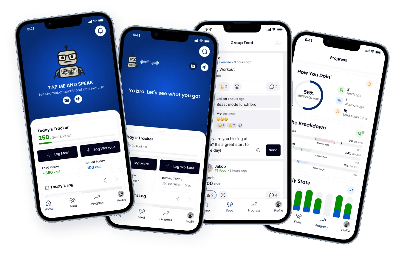 AI Voice Calorie Tracker with Social Accountability Feed